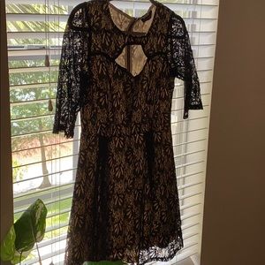 Black lace dress